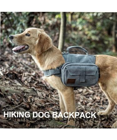OneTigris Hoppy Camper 2.0 Dog Backpack - Tearproof Hiking & Camping Pack for Medium/Large Dogs (M Grey) - Buy Online on SooperMarket.com