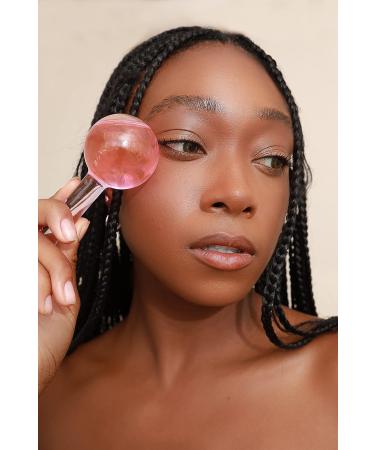 Skin Gym Ice Globe Beauty Balls: Cold Roller Massager for Face & Eyes - Reduce Puffiness, Pores, and Wrinkles - Pink - Buy Online on SooperMarket.com