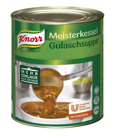 Knorr Meisterkessel Goulash Soup (ready to serve authentic taste) 1 pack (1 x 2.9 kg) /2.78l Beef 2.9 kg (1 pack)