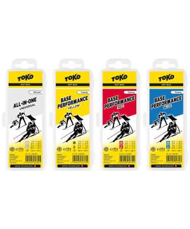 Toko _ Ski wax set 4 x Base Performance Wax - for alpine skis + cross-country skis + board