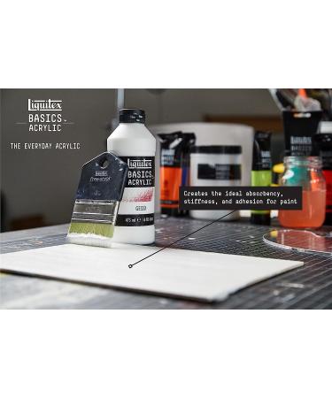 Liquitex BASICS Gesso Surface Prep Medium 473ml (16-oz) - White - Buy Online on SooperMarket.com