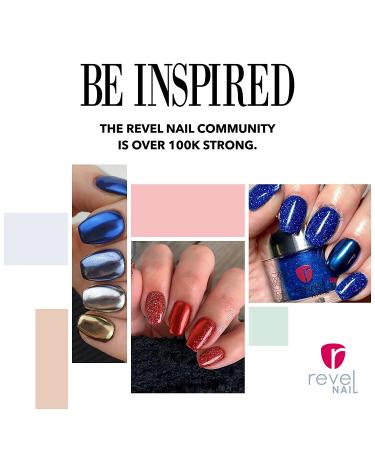 Revel Nail Chrome Glitter Dip Powder 8-Pack - Chip Resistant with Vitamin E and Calcium for DIY Manicure - Buy Online on SooperMarket.com