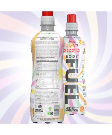 Applied Nutrition BodyFuel Electrolyte Water - BCAAs & Vitamins Hydration Drink (12 x 500ml) - Love Hearts Flavor - Buy Online on SooperMarket.com
