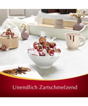 Lindt Lindor Double Chocolate 1 kg Bag | 80 Soft Melting Pralines | Resealable Large Pack | Ideal Gift for Chocolate Lovers - Buy Online on SooperMarket.com