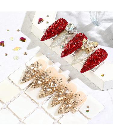 660Pcs Champagne Gold Crystal Rhinestones - Nail Art and Crafts DIY Accessories - Buy Online on SooperMarket.com