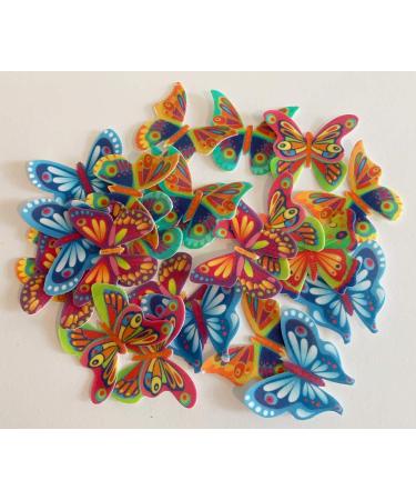 24 Beautiful Wafer Butterflies- Edible Unique & Gorgeous! - Buy Online on SooperMarket.com