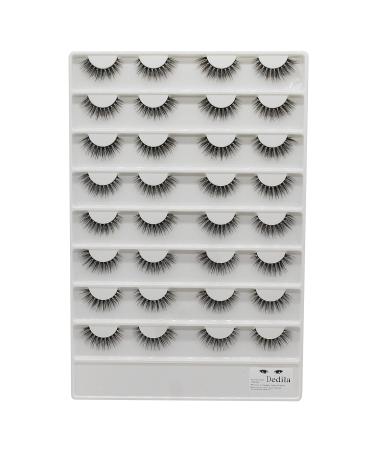 16 Pairs Fluffy 3D Volume Faux Mink Eyelashes - Reusable Natural Long Stripe Lashes for Dramatic Daily Makeup - Buy Online on SooperMarket.com