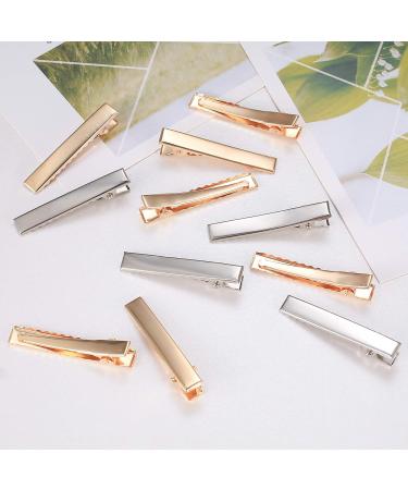 160 Pieces Metal Hair Clips Set Alligator Crocodile Clips for Hair Styling 45mm Curls Separation & Hairdresser Clamps Silver/Gold | Essential Hair Accessories for Women - Buy Online on SooperMarket.com