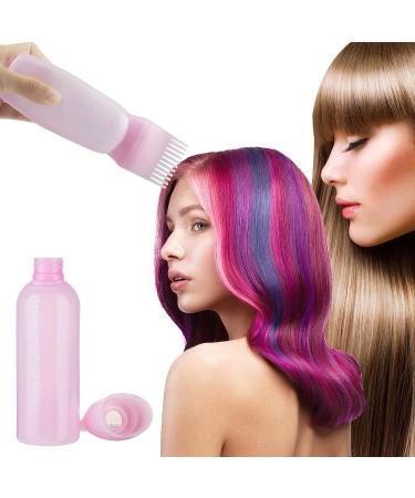 2pcs Pink Root Comb & Oil Applicator Bottle for Hair Treatment at Home - Buy Online on SooperMarket.com