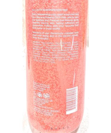 Om She Aromatherapy Rose & Lychee Shower Body Wash 33.8 oz - Nourishing Hydration Exotic Fragrance International Shipping Available - Buy Online on SooperMarket.com