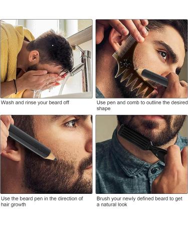 Barber Supplies Hairdressing Pen Beard Pencil Filler for Grooming & Styling - Black - Buy Online on SooperMarket.com