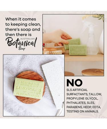 Australian Botanical Soap Lemongrass & Lemon Myrtle 6.6 oz | Shea Butter Enriched | All Skin Types | 1 Count - Buy Online on SooperMarket.com