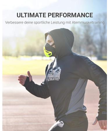Phantom Athletics Training Mask - Enhance Endurance & Performance | Neon M - International Shipping Available - Buy Online on SooperMarket.com