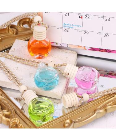 20 Pack 8ml Car Hanging Perfume Bottle Car Air Freshener Perfume Empty Bottle Refillable Pendant for Essential Oils Fragrance Aromatherapy Bottle Ornament Decor - Buy Online on SooperMarket.com