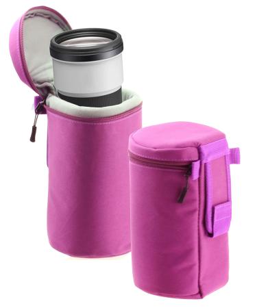 Navitech Purple Waterproof Camera Lens Protective Case Bag - Compatible With The ZEISS Batis 2.8/135