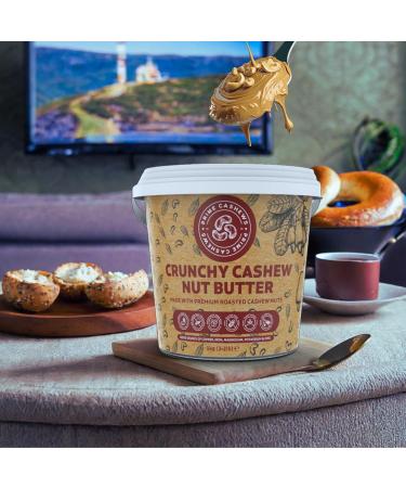 Prime Earth - Crunchy Cashew Nut Butter - 1kg - Zero Emulsifier Oil Salt or Sugar - Made With 100% Cashew Nuts - Vegan Keto & Paleo Friendly - Produced in Small Batches - Made in the UK - Buy Online on SooperMarket.com