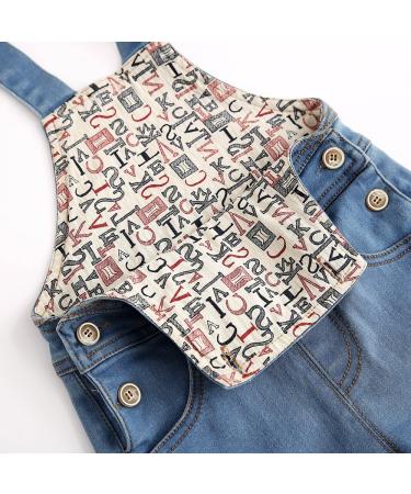 KIDSCOOL SPACE Baby & Little Boys/Girls Water Washed Ripped Soft Denim Overalls 2-3 Years Light Blue-2061 - Buy Online on SooperMarket.com