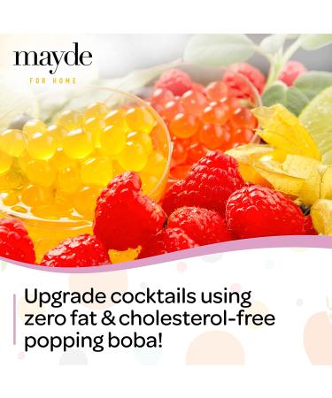 Mayde Bursting Popping Boba Pearls Party Kit - Strawberry, Mango, Passion Fruit (490g, 3 Pack) - Buy Online on SooperMarket.com