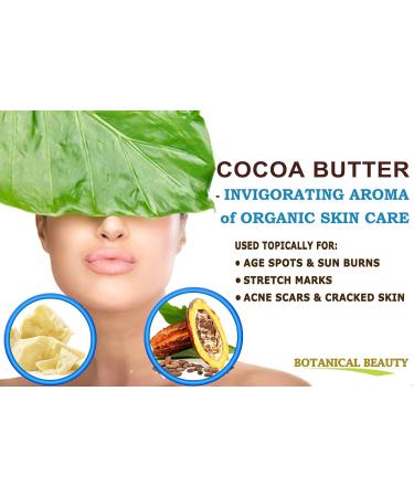 Botanical Beauty Cocoa Butter - Raw Virgin Unrefined from Brazil | 8.46 oz for Skin Hair Body & Nails - Buy Online on SooperMarket.com