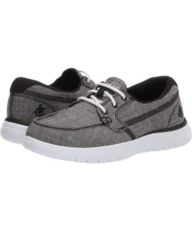 Skechers Women's Arch Fit Uplift Slip-On Boat Shoe Comfortable & Stylish 39 EU Black/White for International Shipping - Buy Online on SooperMarket.com