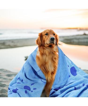 LLMSix Extra Absorbent Dog Towels - Large Microfiber Pet Towels for Small & Large Dogs/Cats (140x70cm) - Quick Drying & Soft - Buy Online on SooperMarket.com