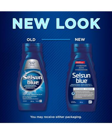 Selsun Blue ACTIV Hydration Anti-Dandruff Shampoo 300mL Controls Dandruff and Flaking Moisturizes Scalp - Buy Online on SooperMarket.com