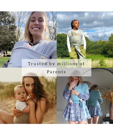 Baby Sling Wrap Premium Carrier Newborn to Toddler | Safety Tested | Nursing Cover | Soft Stretchy Carrier | One Size Fits All | Neutral Colours Neutral Yellow - Buy Online on SooperMarket.com