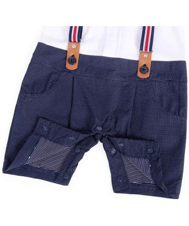 AmzBarley Baby Boys Tuxedo Rompers Suit with Bowtie - Black, 3-6 Months - Buy Online on SooperMarket.com