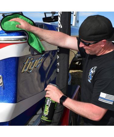 Boat Juice Cleaner Kit - 32oz Exterior Cleaner with Ceramic SiO2 Sealant & 32oz Interior Vinyl Cleaner with Ceramic UV Protectant - Includes Microfiber Towels - Water Spot Remover - Buy Online on SooperMarket.com