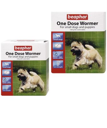 (2 Pack) Beaphar - One Dose Wormer for Small Dogs & Puppies 3 Tabs