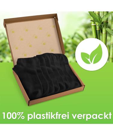 Paixx Premium Bamboo Sneaker Socks 8 Pack | Breathable Antibacterial Ankle Socks for Men & Women | Sizes 39-42 & 43-46 | Lint-Free Anti-Smell Black Socks - Buy Online on SooperMarket.com