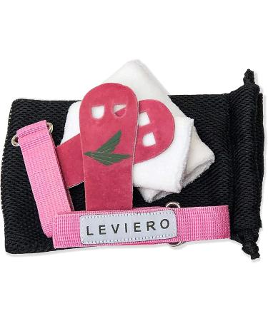 LEVIERO Palmies Gymnastics Grips - Soft Leather Hand Grips for Gym, Weightlifting, Cross Training - Aqua, Medium - Buy Online on SooperMarket.com