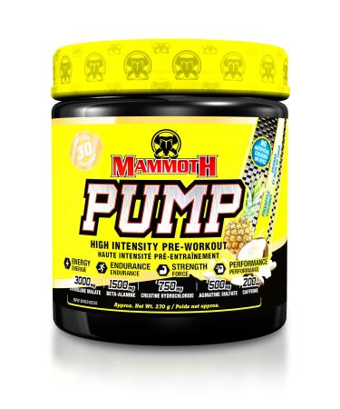 Mammoth Pump 30 serve Pineapple Coconut 270.0 g (Pack of 1) Pineapple Coconut 270.0 g (Pack of 1)