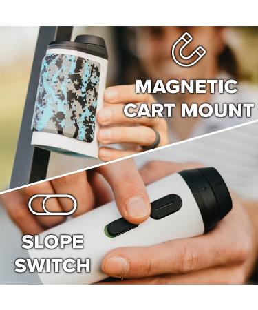 Precision Pro NX10 Golf Rangefinder with Slope - Customizable Design | Flag Lock | Pulse Vibration | Magnetic Cart Grip | Slope CL-White-Black - Buy Online on SooperMarket.com