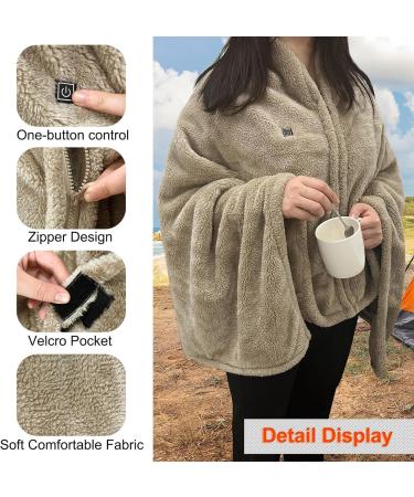 Virtcooy Electrically Heated Ceiling Plush Cover - Soft Warming Electric Blanket for Home Dorm Living Room & Bedroom - Buy Online on SooperMarket.com