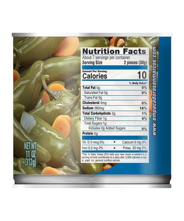 San Marcos Whole Jalape o 11 Oz - Pack of 12 | Authentic Flavor in 11 Ounce Jar - Buy Online on SooperMarket.com