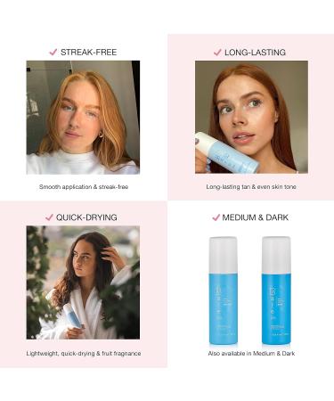 Bare by Vogue Self Tan Face Mist Spray - Light Tan for a Natural Glow on Face & Body - Buy Online on SooperMarket.com