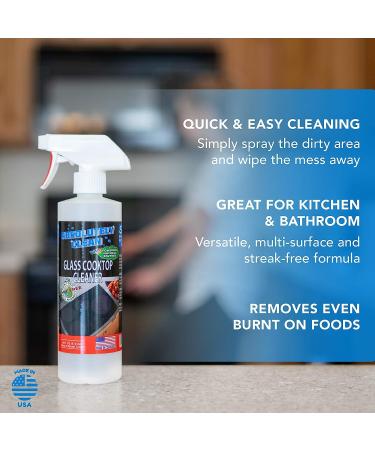 Absolutely Clean Ceramic & Glasstop Oven Cleaner - Fume-Free, Scratch-Free, Streak-Free - Powerful Natural Enzymes - USA Made (16 oz) - Buy Online on SooperMarket.com