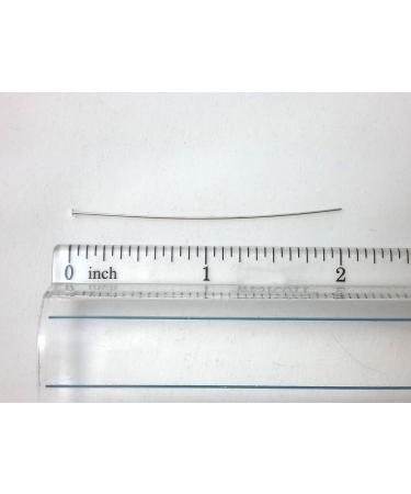 925 Sterling Silver Head Pins 24 Gauge 2 Inches (20 Pack) - Craft Wire - Buy Online on SooperMarket.com