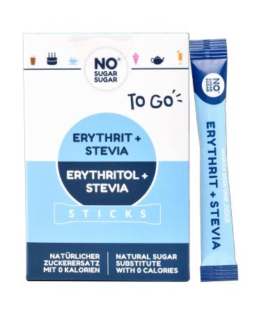 Buy NoSugarSugar Erythritol & Stevia Sticks - Calorie-Free Sugar Substitute (3 x 200g) for International Shipping - Buy Online on SooperMarket.com