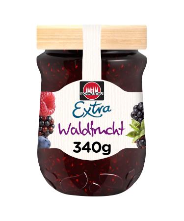 Schwartau Extra forest fruit jam pack of 8 (8 x 340 g)