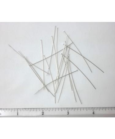 925 Sterling Silver Head Pins 24 Gauge 2 Inches (20 Pack) - Craft Wire - Buy Online on SooperMarket.com