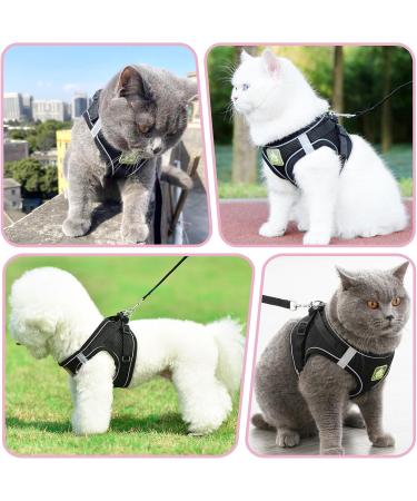 Adjustable Cat Dishes Set - Breathable Mesh & Soft Lining for Cats Kittens Dogs & Puppies (XS Black) - Ideal for International Shipping - Buy Online on SooperMarket.com
