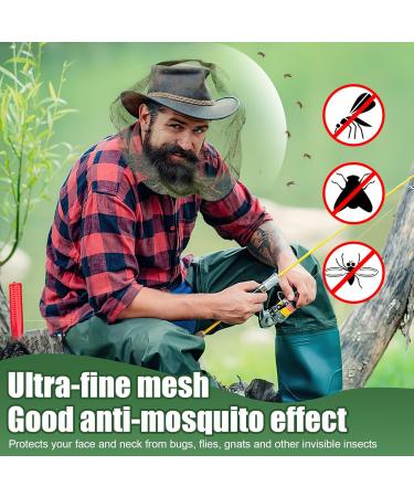 Mesh Head Nets 2 Pcs Mosquito Head Net Face Mesh Cover for Outdoor Activities Hiking Fishing Hunting Camping Backpacking (Green) - Buy Online on SooperMarket.com