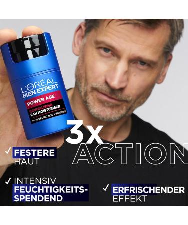 L'Or al Men Expert Nursing Set | XXL Shower Gel & Anti-Aging Moisture Cream for Men - Hydrate Body Hair & Beard - Buy Online on SooperMarket.com