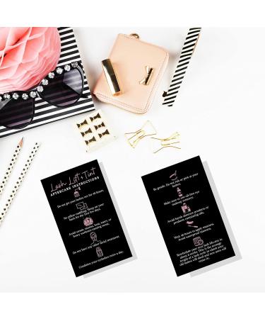 Lash Lift + Tint Aftercare Instruction Cards | 50 Pack | Boutique Marketing LLC | Eyelash Aftercare Kit - Buy Online on SooperMarket.com