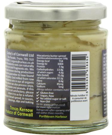 Carley's Organic Raw Macadamia Nut Butter 170g - Buy Online on SooperMarket.com