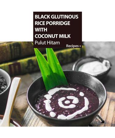 ZF Black Glutinous Rice 1kg Sticky Rice for Rice Pudding Rice Porridge and Pulut Hitam - Buy Online on SooperMarket.com