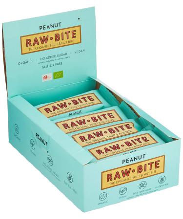 Raw Bite raw food bars Peanut pack of 12 (12 x 50 g) Peanut Peanut 12 pieces (1 pack)