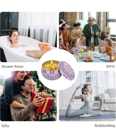 XTDMJ Fragrance Candles Gift Set - 4 Natural Soy Wax Aromatherapy Candles for Stress Relief & Relaxation | Ideal for Christmas Birthdays Baths & Yoga - Buy Online on SooperMarket.com